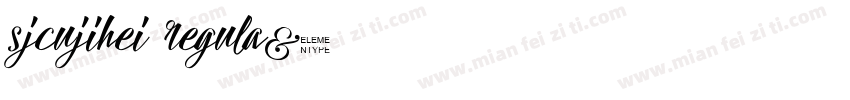 sjcujihei regula字体转换